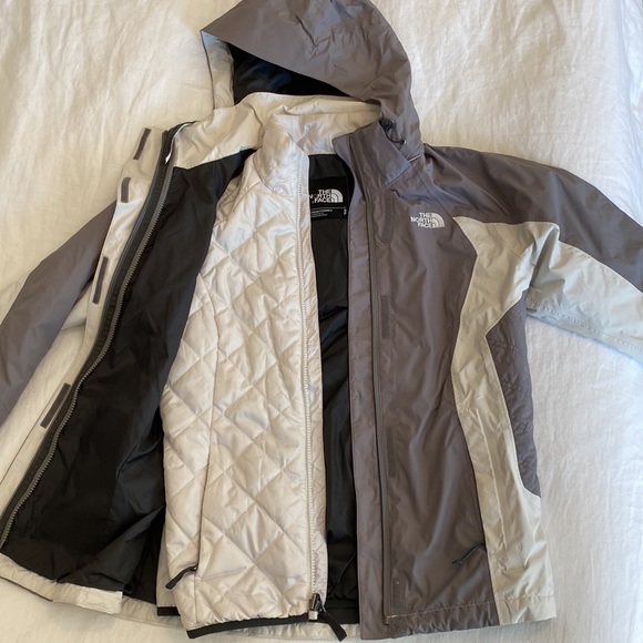 The North Face Jackets & Blazers - The North face double shelled jacket / size S / white and grey
